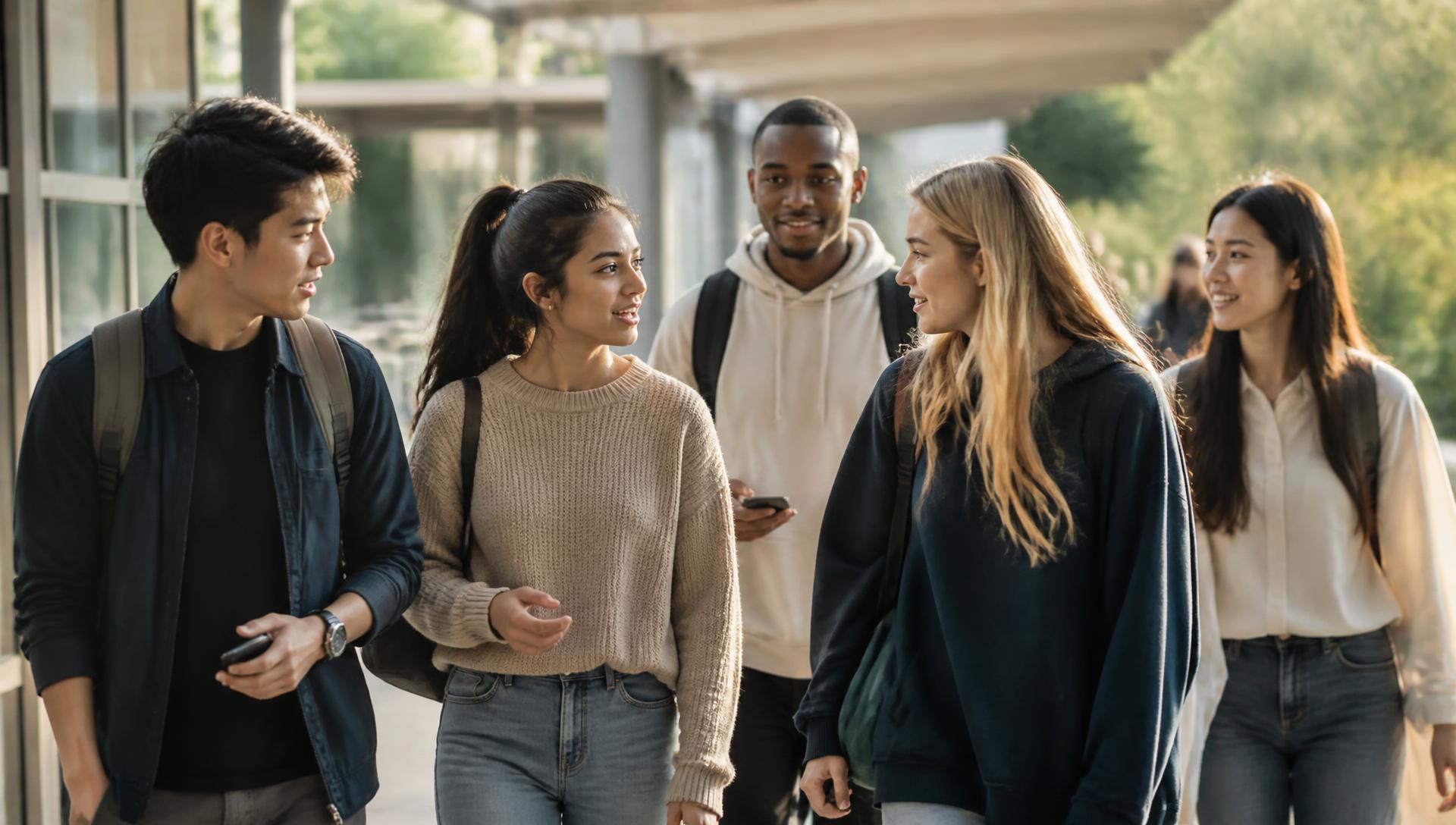 A student and parent reviewing university options together at home